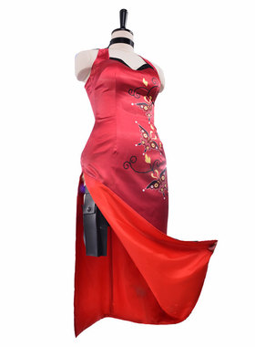 艾达王旗袍 Resident Evil 生化危机4 重置版旗袍红色连衣裙cos服