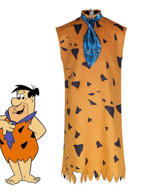 摩登原始人the Flinstones cos服角色同款费雷德cosplay表演服