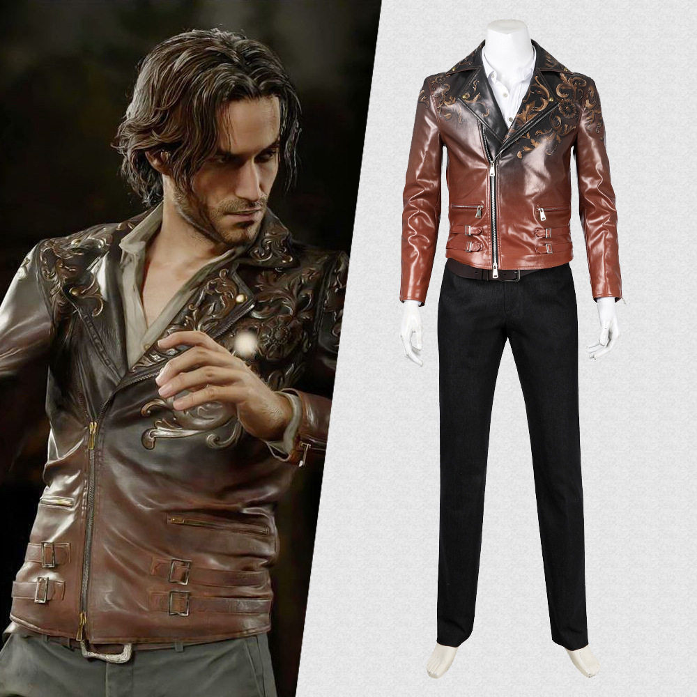 生化危机4:重制版cosplay路易斯·塞拉cos服皮衣外套男套装