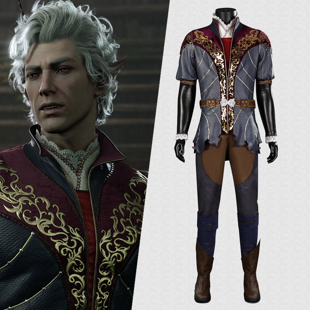 游戏博德之门3 阿斯代伦cosplay服装配饰全套游戏动漫二次元服男