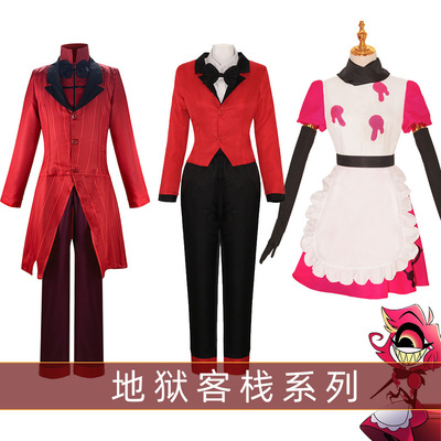 新款地狱客栈cos妮芙蒂 夏莉 恶魔女主播美剧动漫cos服装跨境