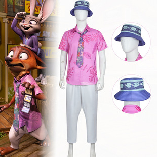 疯狂动物城2尼克cos服Zootopia狐狸尼克cosplay成人儿童表演服装