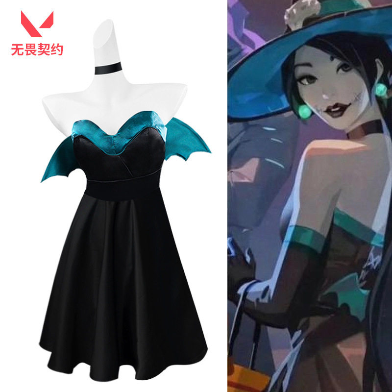 Valorant瓦洛兰特无畏契约sage贤者奶妈cosplayjett万圣节cos服女 - 实物图