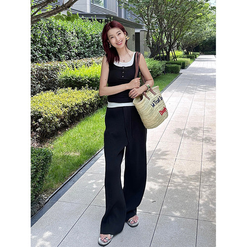 自然腰休闲LE917运动风长裤