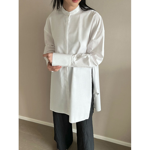 FIO廓形休闲长袖可收腰衬衫