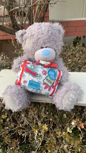 YOU补丁乞丐熊泰迪熊公仔高35厘米N51 收藏级孤品正版 英国ME