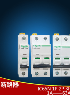 原装施耐德IC65N 1P 2P 3P 4P小型断路器 C型空开1A2A6A16A32A63A