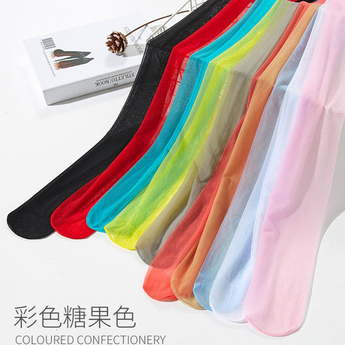 夏季超薄透明冰淇淋加档丝袜性感