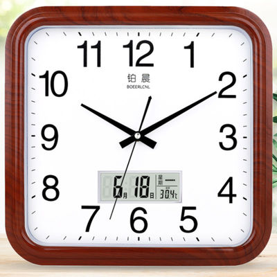 铂晨简约时尚客厅卧室夜光挂钟
