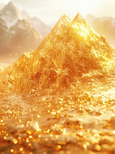 带框钻石画满钻方钻手工贴钻绣现代客厅餐厅日照黄金满地金山新款