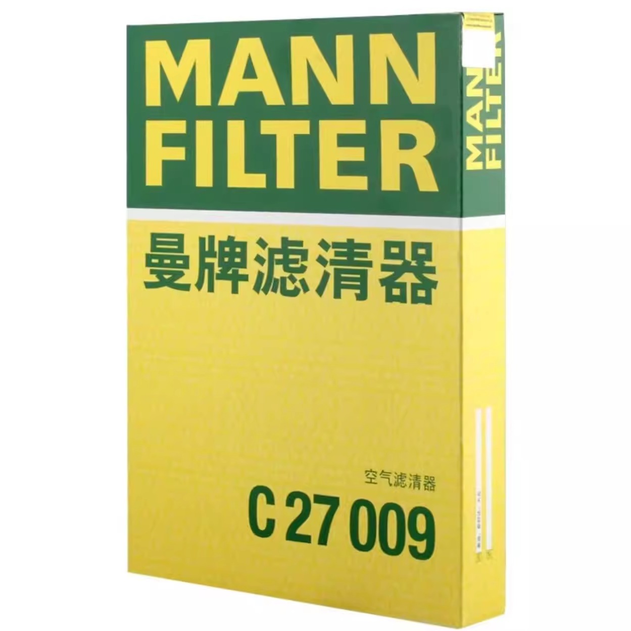 曼牌空气滤 C27009适配于新朗逸朗境高尔夫7野帝/新奥迪A3Q3