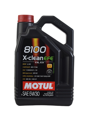 MOTUL摩特 8100 X-CIEAN EFE 5W30 国行 全合成机油 5L装
