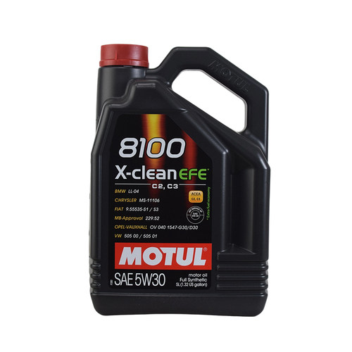 MOTUL摩特 8100 X-CIEAN EFE 5W30 国行 全合成机油 5L装