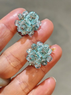 法国中古Vintage复古品牌pfft打标全新未使用老库存耳夹