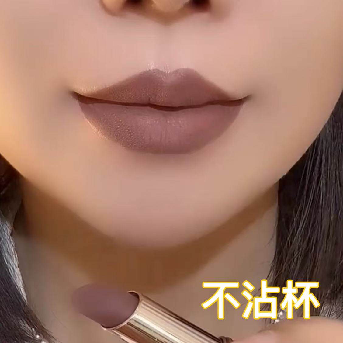 【官方正品】大牌欧美公主灰口红素颜淡妆雾面不沾杯不掉色防水女