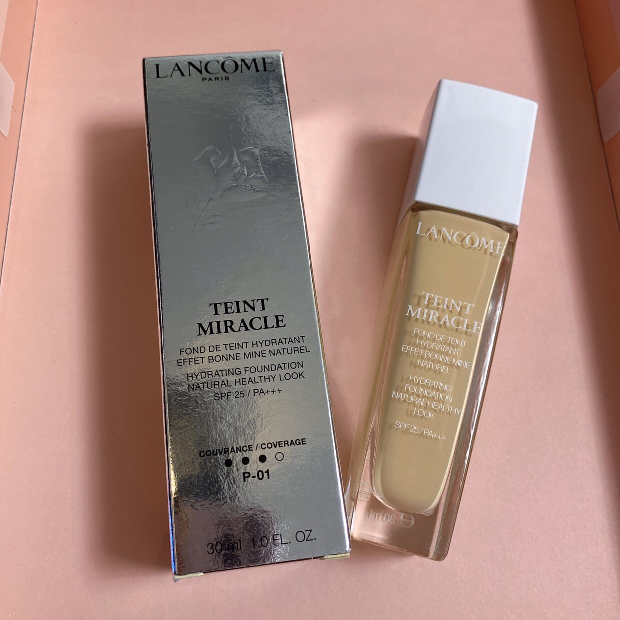 特价清貨兰蔻奇迹薄纱光采粉底液spf25净澈透亮精华保湿遮瑕30ml