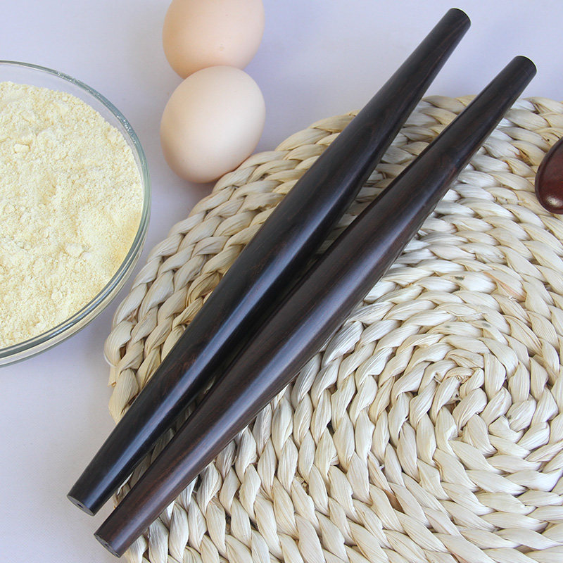 鱼肚擀面杖两头细紫光檀红木实木包子皮饺子皮烧饼肉夹馍家用面案