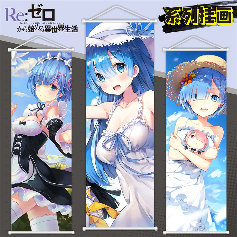 从零异世界拉姆雷姆卷轴画海报
