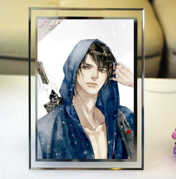 盗墓笔记/吴邪/张起灵小哥水晶相框玻璃摆台照片定制动漫周边