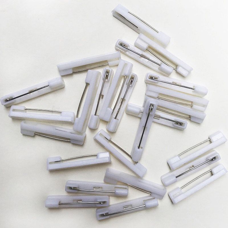 흰색 플라스틱 핀 ID 카드 취업 허가 PVC 배지 3.2CM[2000개|팩] 2.2CM[5000개|팩]