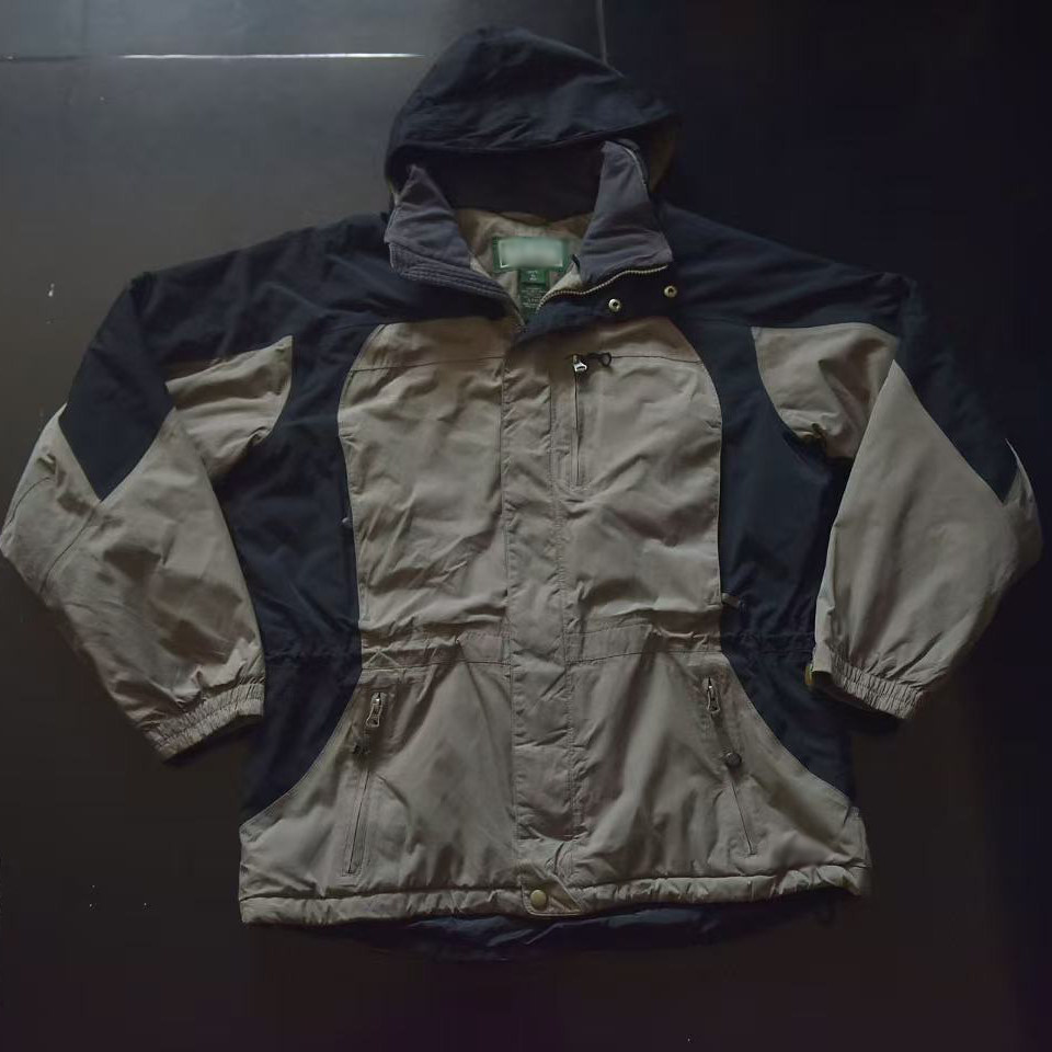 Vintage古着孟加拉国产美国11豆美式复古户外机能连帽棉外套ts938