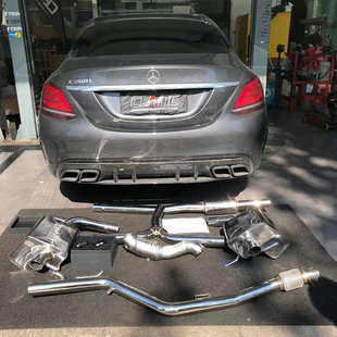 奔驰E300/C260L/C200 1.5T CENDE森德全段头段中尾段声控阀门排气