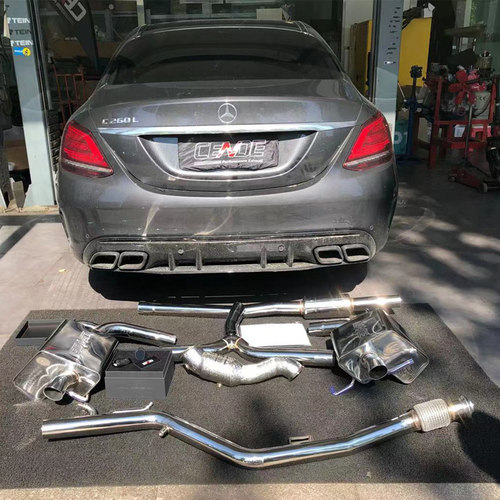 奔驰E300/C260L/C200 1.5T CENDE森德全段头段中尾段声控阀门排气
