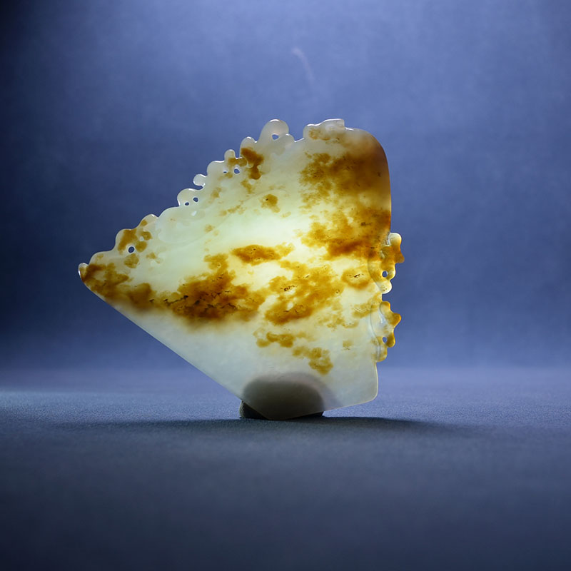 红糖白玉鲤鱼跃龙门牌子文房插屏