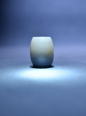 和田玉青花籽料桶珠勒子手串配珠