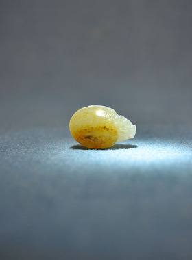 洒金皮白玉独籽龙龟戒面手串配饰