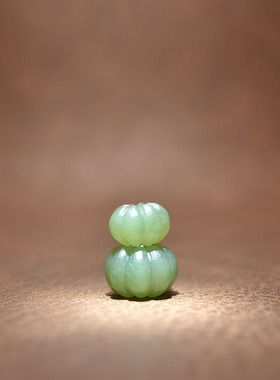 卡16碧玉南瓜珠吊坠戒面手串配珠