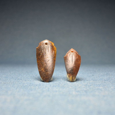 黑皮籽料仿古箭簇吊坠手机挂扇坠