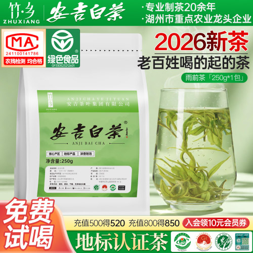 【精选好货】浓香安吉白茶250g