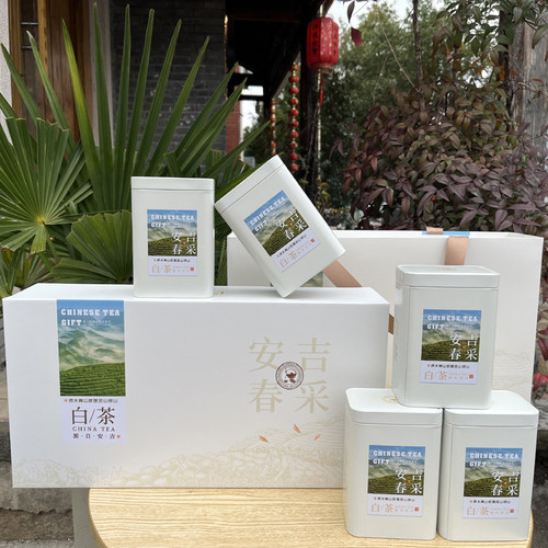 新款安吉白茶半斤包装盒