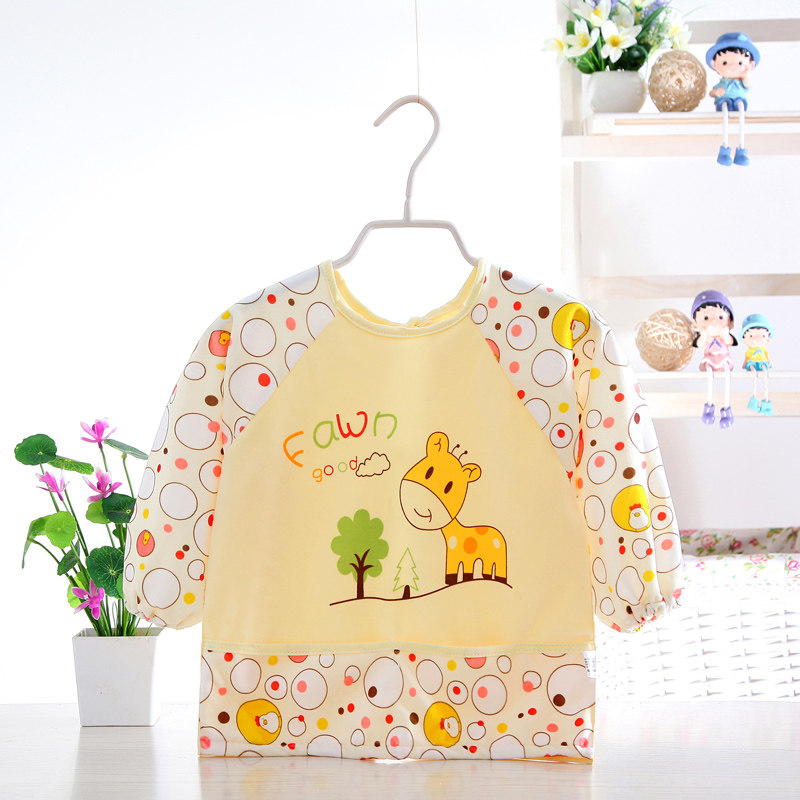 婴儿吃辅食防脏反穿衣