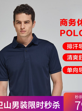 大卫山davehill 短袖T恤男 Coolmax吸湿速干商务休闲半袖67