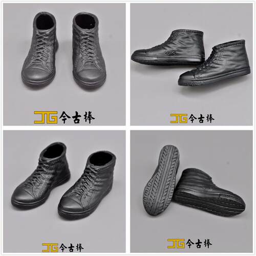medicom现代潮流黑色帆布鞋兵人