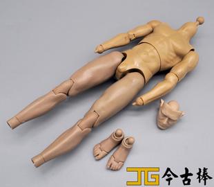 今古棒1/6比例兵人模型男素体加强版标准窄肩绘画送古代白模头雕