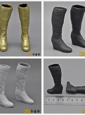 Hottoys1/6兵人模型HT美国队长3黑寡妇5.0长筒靴高筒靴皮靴鞋子