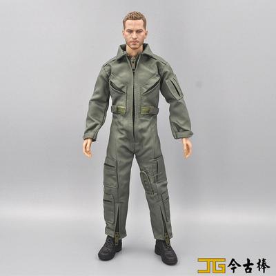 现代美军飞行员连体衣服套装兵人