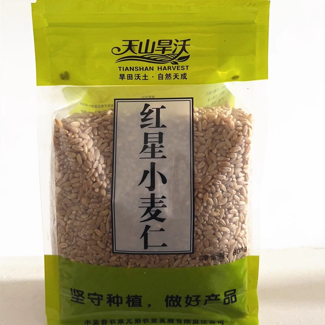 新疆天山旱沃 小麦仁800g春小麦种子麦粒发芽麦苗榨汁煲汤粥包邮