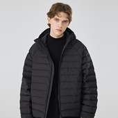 排骨羽绒服男女情侣款 90白鸭绒冬季 保暖无胆穿刺龟背连帽羽绒外套