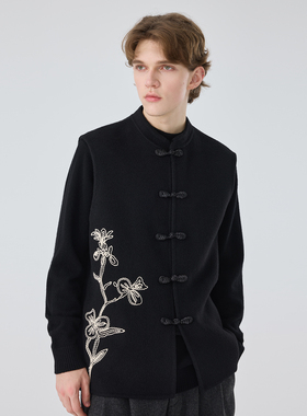 秋冬绣花百搭马甲上衣宽松无袖羊毛骆驼绒宽松复古加厚马甲潮背心