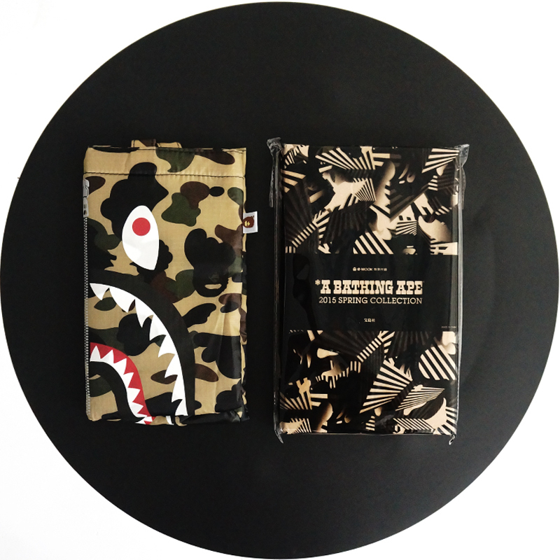 BAPE迷彩潮牌托特单肩杂志包