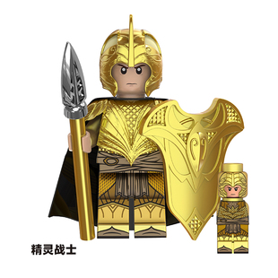 儿童拼图玩具指环王精灵TV6405战士近士射手TV6406拼装TV6404积木