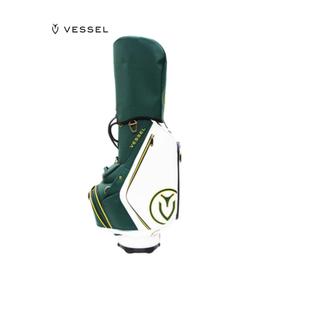 职业款 VESSEL高尔夫球包男士 标准球包9寸6格皮革防水golf套杆包