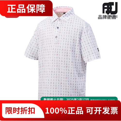 新款高尔夫服装男士春夏季POLO衫FOOTJOY短袖T恤运动衫81770