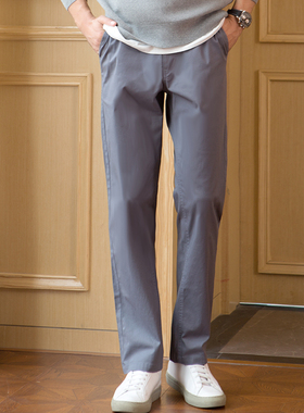 富木春夏新款男士弹力休闲裤长裤百搭直筒裤男士裤子男装DF-19657