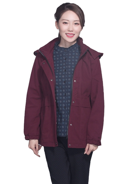 富木春新品女士全棉短短风衣休闲