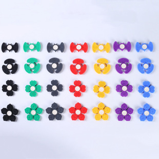 感官石四叶草指尖陀螺硅胶专注力训练ADHD分心克星edc解压玩具